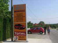 tabla ispred ka Kragujevcu